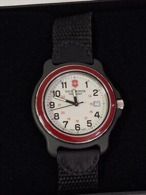 Victorinox Men's 249085 Original XL Swiss Quartz Watch With Black Nylon Band 43m